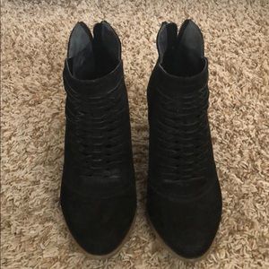 Black booties by Fergalisious